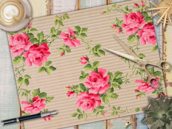 Download Vintage Wallpaper Ephemera Junk Journal - Premium Resources
